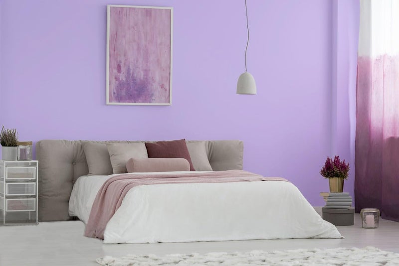 Micpolo 15.7""x394"" Purple Wallpaper Peel and Stick Wallpaper for Bedroom Renter Friendly Wall Paper Purple Contact Paper for Cabinet Solid Color Self-Adhesive Removable Wallpaper Matte Vinyl Roll - Image 3